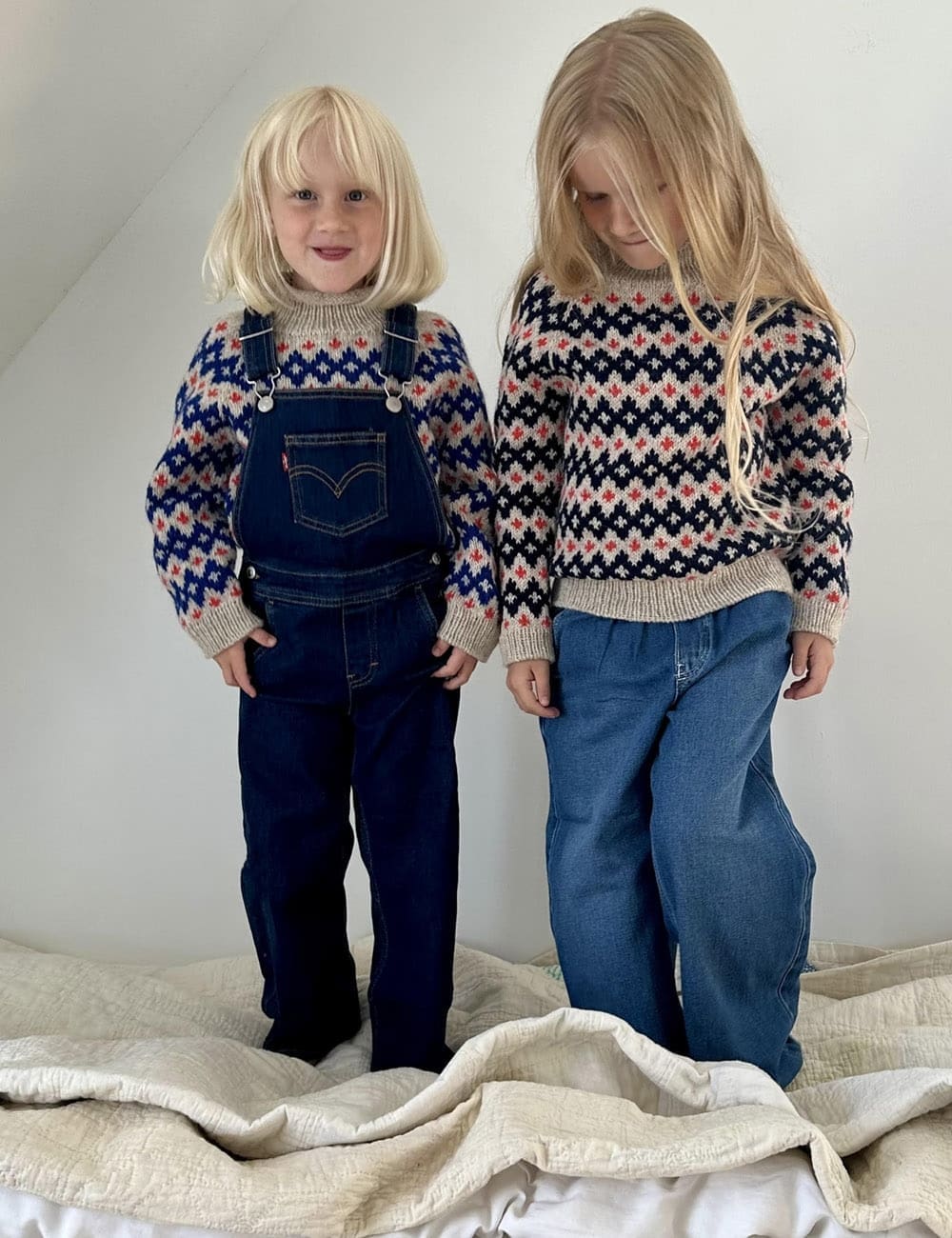 Fair-Isle Pullover Little Inge Sweater gestrickt aus Isager Merilin